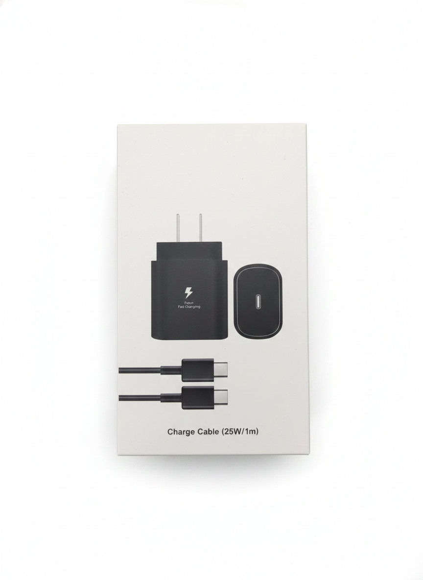 Cargador Rápido 25W + Cable de Carga