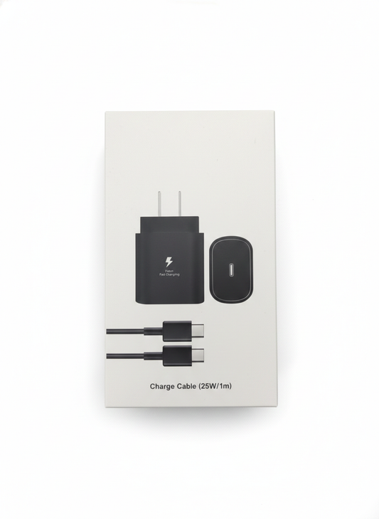 Cargador Rápido 25W + Cable de Carga